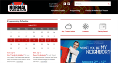 Desktop Screenshot of normaltheater.com
