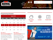 Tablet Screenshot of normaltheater.com
